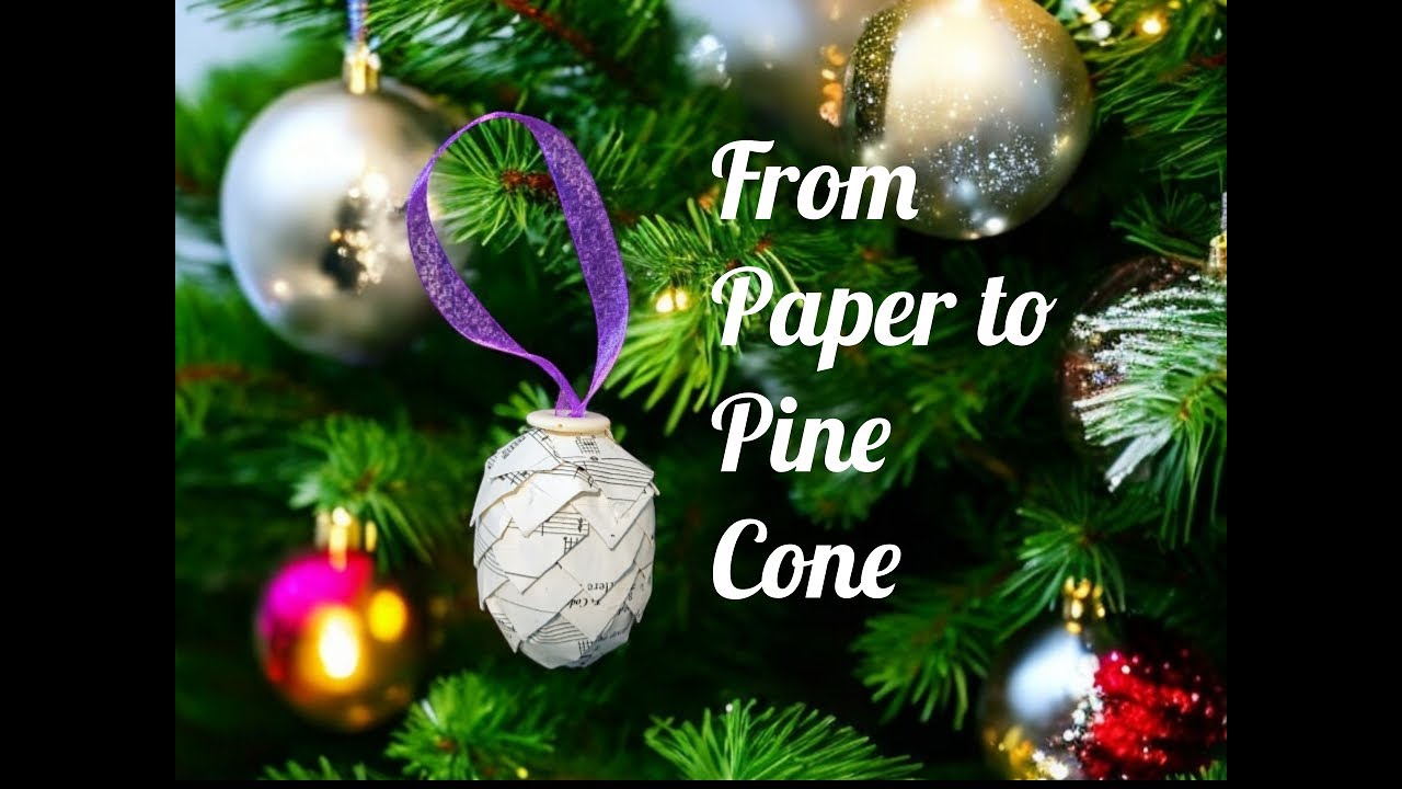 Rustic Charm: DIY Pinecones from Upcycled Paper