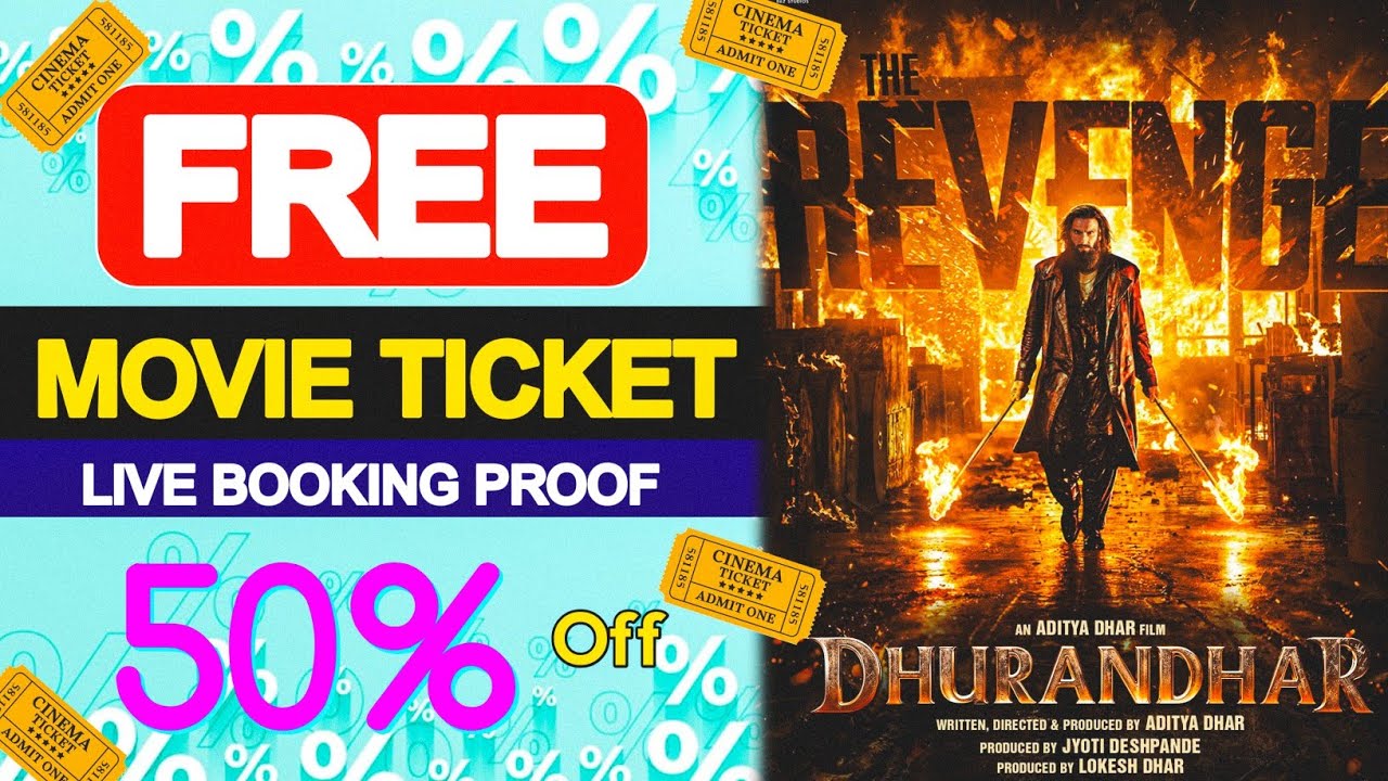Dhurandhar 2 Movie Ticket Offer 🍿🎈 Movie Ticket Discount Offer | Coupon For Movie Tickets
