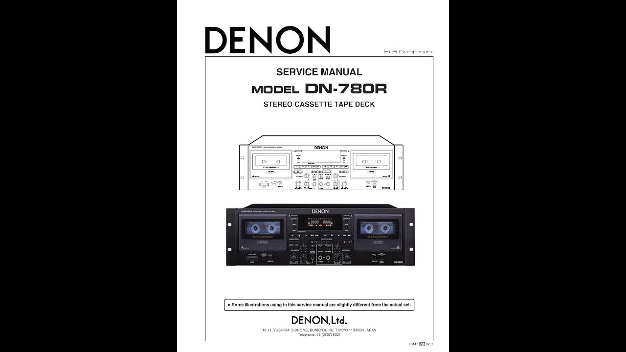 Denon DN-780R Service Manual