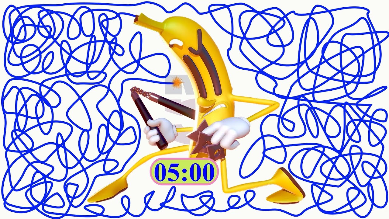 5 Minute Countdown Timer  [Banana Explodes]