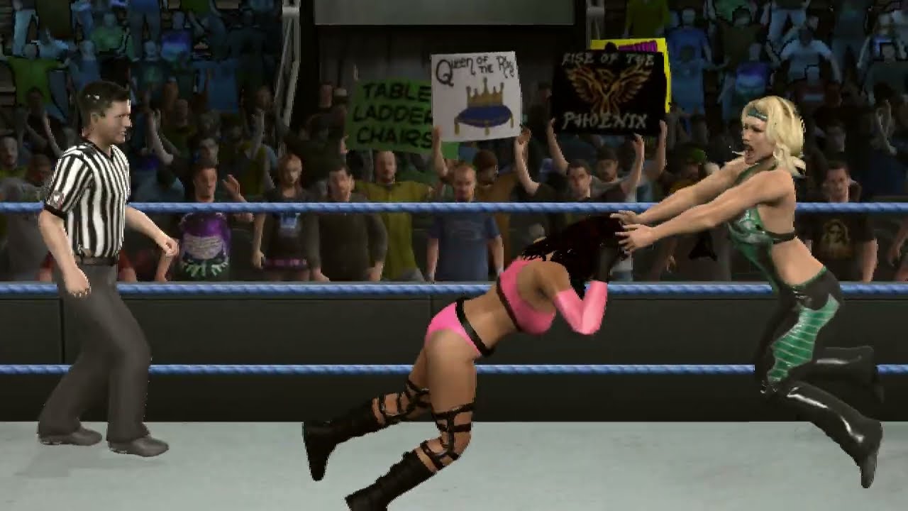 WWE Smackdown vs Raw 2010 - Victoria vs Beth Phoenix