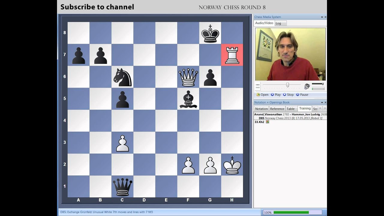 Norway Chess 2013 Round 8 Anand vs Hammer