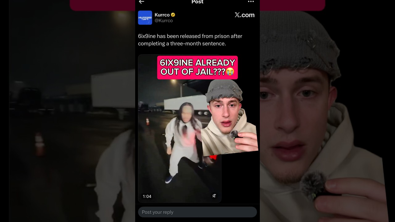 6ix9ine already out of jail??😭 #6ix9ine #rapnews #rap #hiphopnews #adinross