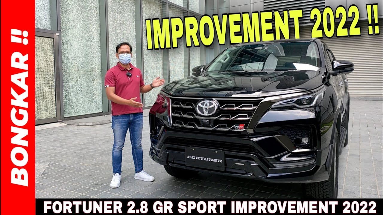 Bongkar !! Toyota New Fortuner 2.8 GR Sport Improvement 2022 || Review Exterior & Interior Terbaru