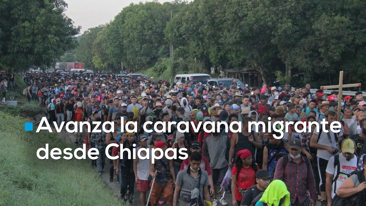 Caravana migrante avanza en Chiapas | Migración hizo un trato pero ellos creen que es una trampa