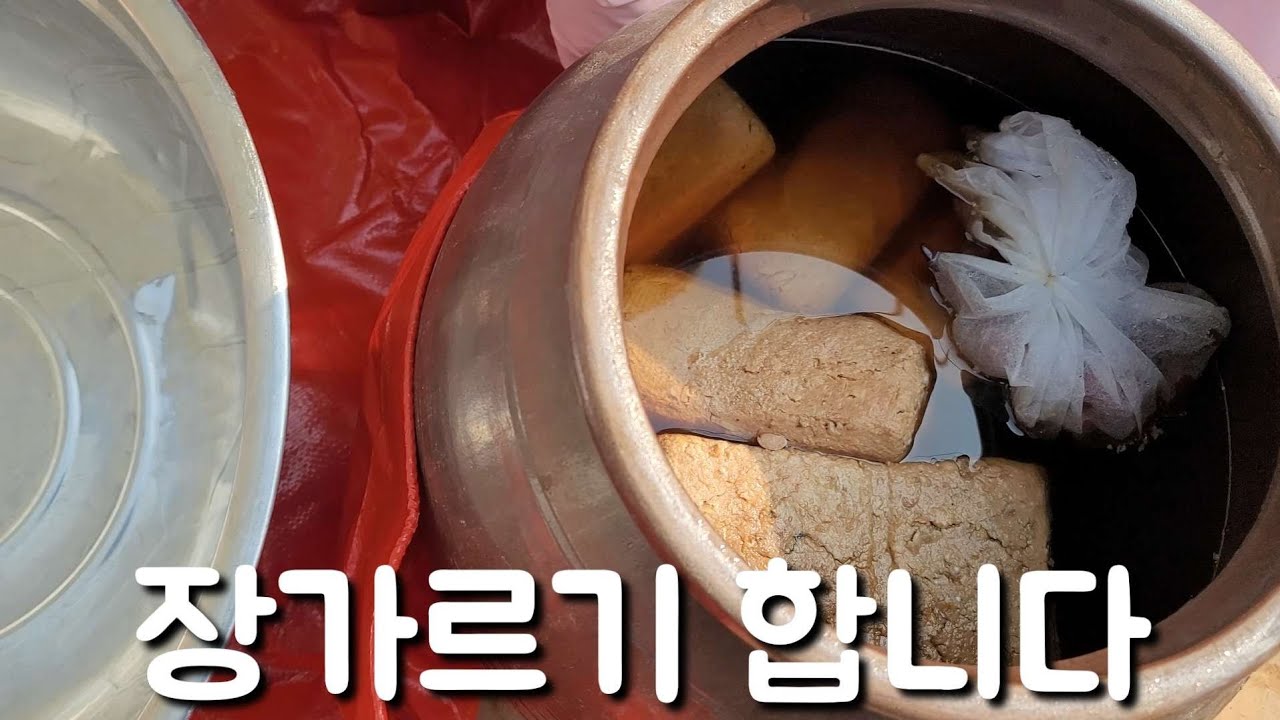 장가르기 합니다 영상 끝까지 봐주세요 나에게도 된장 간장 항아리가 생겼어!!