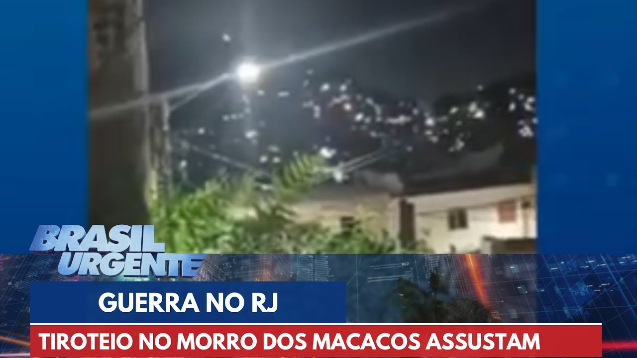 Guerra no RJ: tiroteio no Morro dos Macacos assustam moradores | Brasil Urgente