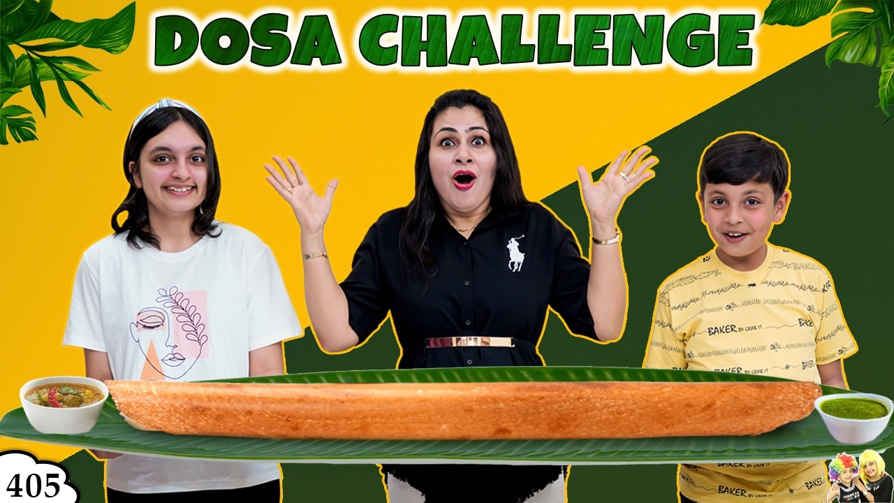 DOSA CHALLENGE | Weird Dosas | Comedy Family Eating Challenge | Aayu and Pihu Show