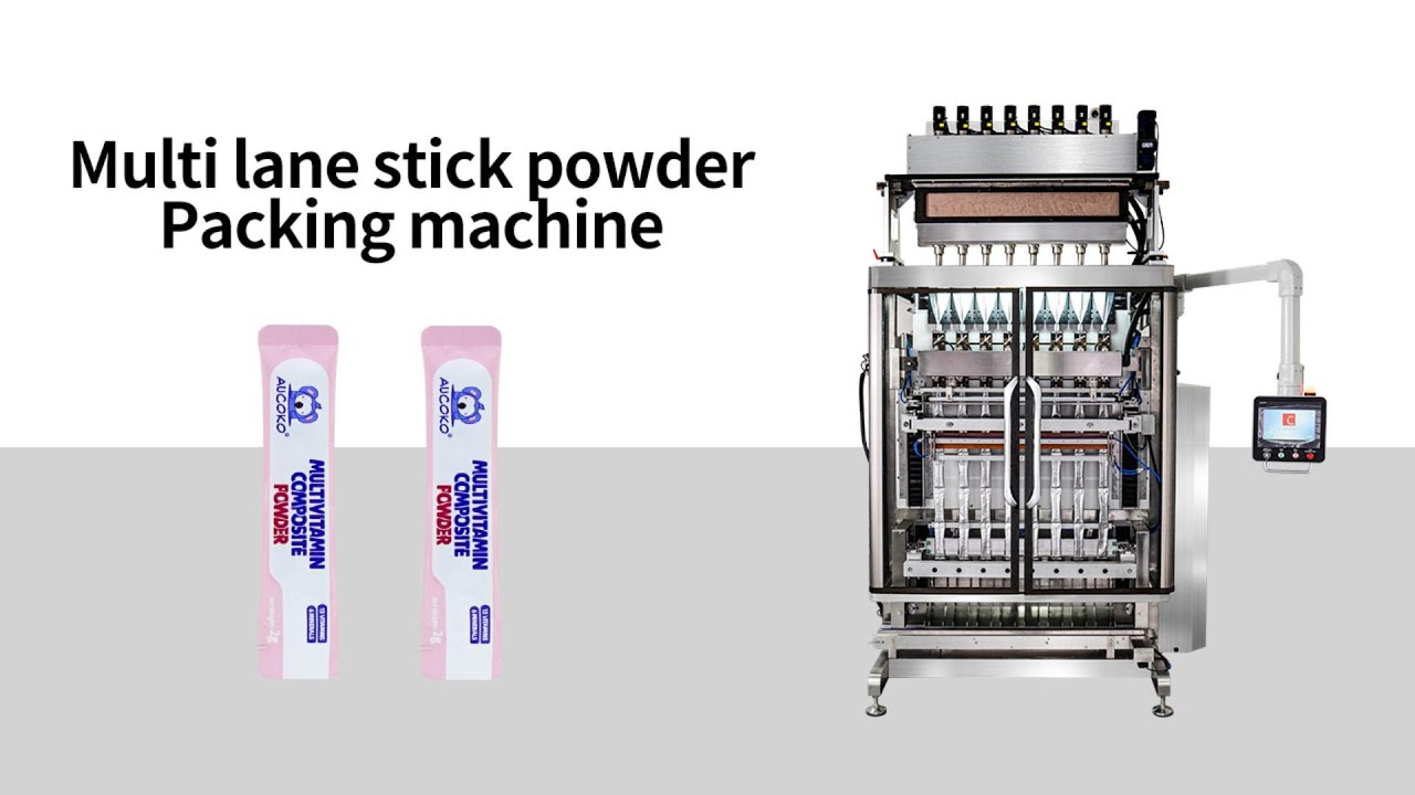 High-Speed Fully Automatic Multi-Lane Stick pack Milk Powder Packaging Machine Plus