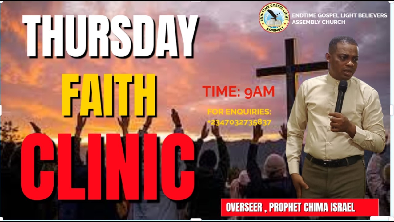 LIVE :THUSDAY PROPHTIC FASTING AND PRAYING  26TH FEB 2026 END-TIME GOSPEL LIGHT BELIEVERS ASSEMBLY.