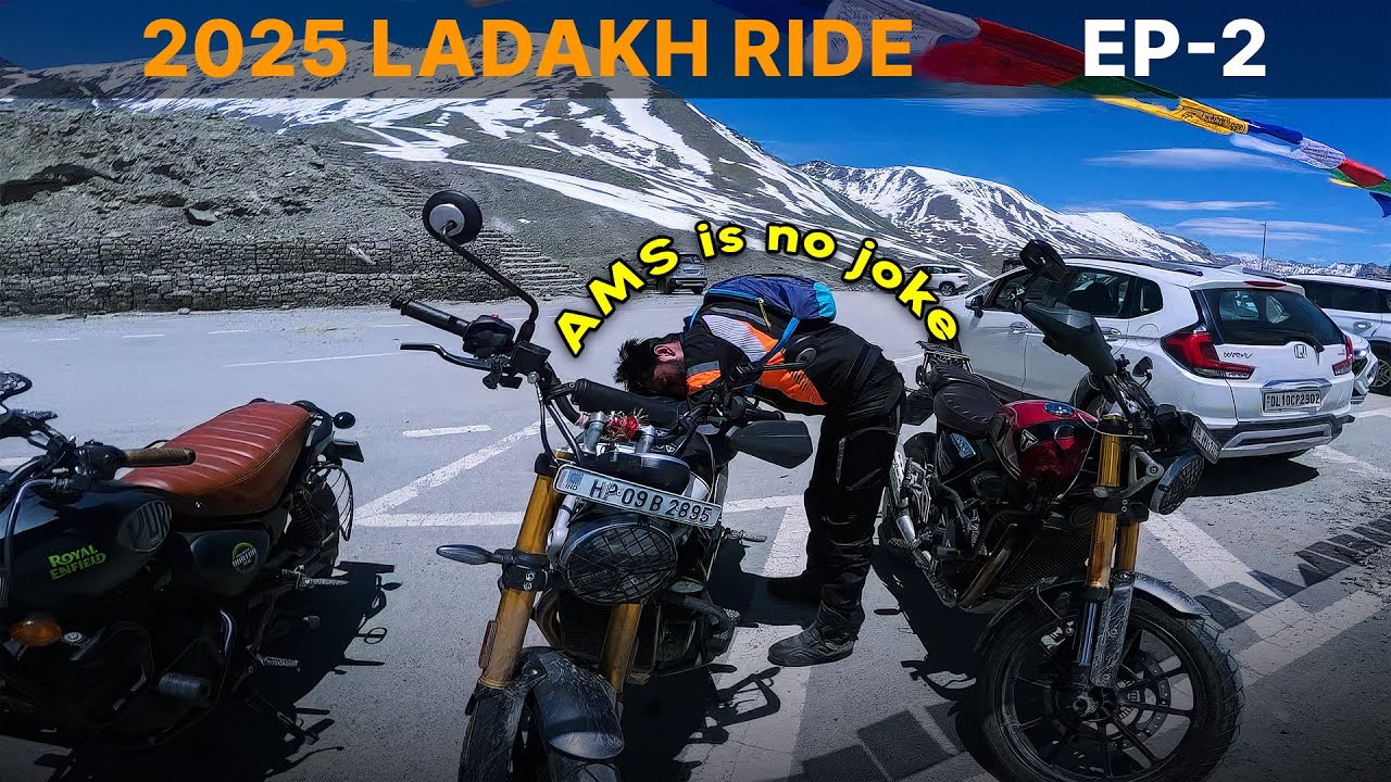 2025 Ladakh Ride episode 2 | Shinkula Top to Gonbo Rangjon on Royal Enfield Hunter 350 | Moto vlog