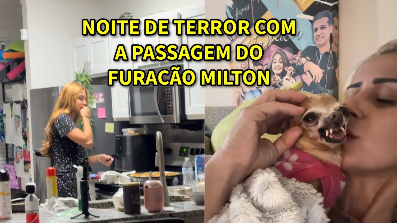 NOITE DE TERROR COM O FURACÃO MILTON