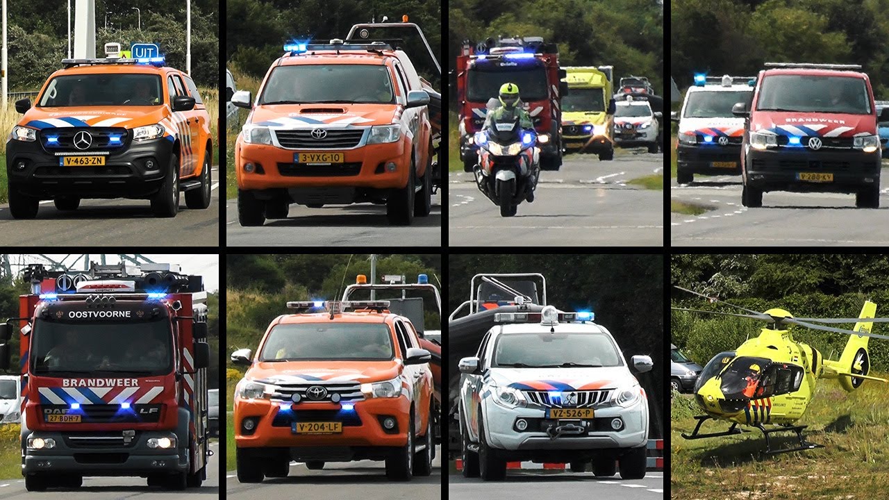 Vele hulpdiensten met spoed zoekend naar mogelijke drenkelingen