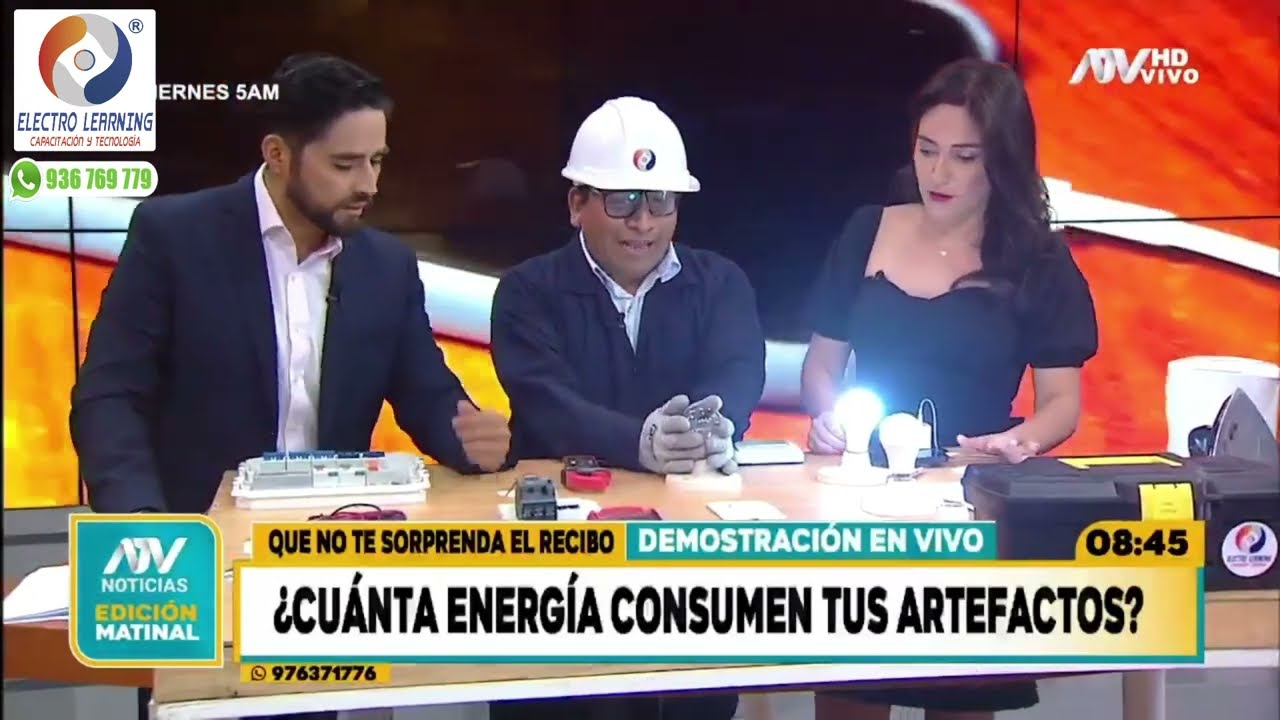 ¿Cuánta energía consumen los artefactos electrodomésticos? - ATV Noticias Matinal -  Segmento 01