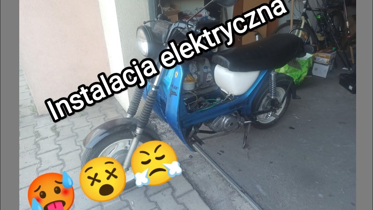 Simson SR50 cz. 10 - instalacja elektryczna - zapłon Ducati Energia, gaźnik BVF