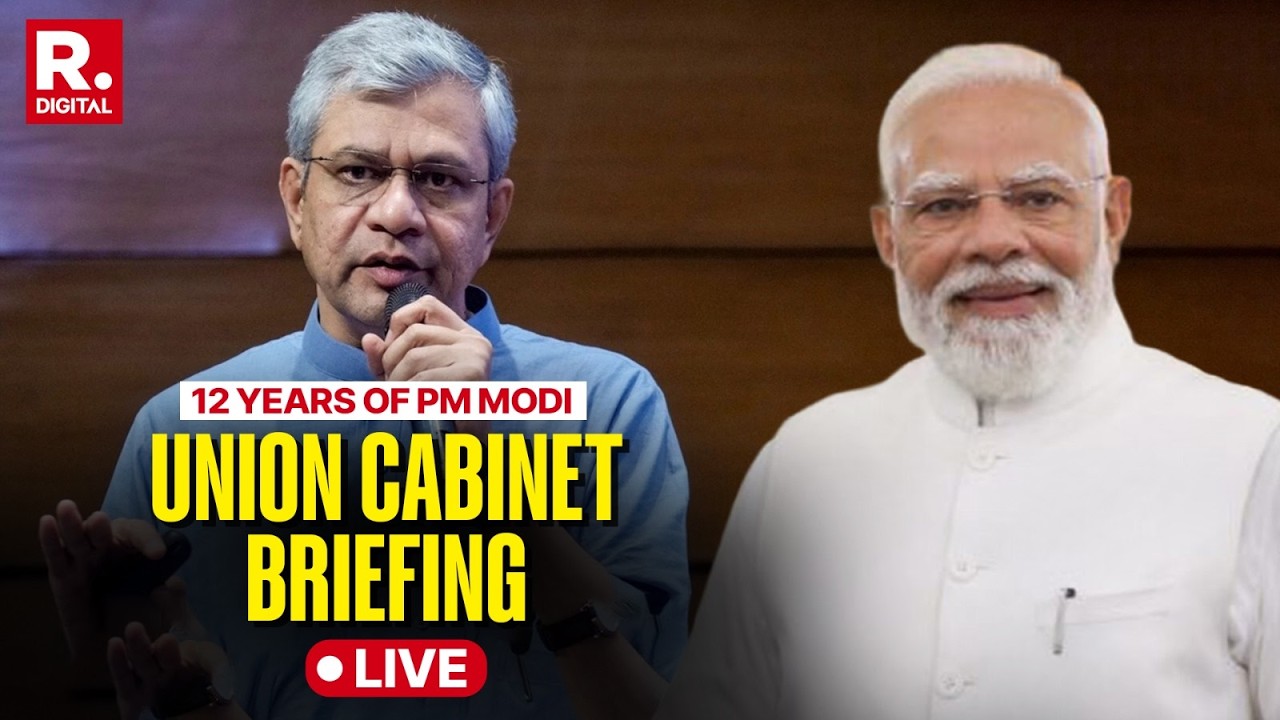 PM Modi Govt Completes 12 Years LIVE | Union Cabinet Briefing By I&B Minister Ashwini Vaishnaw |NDA