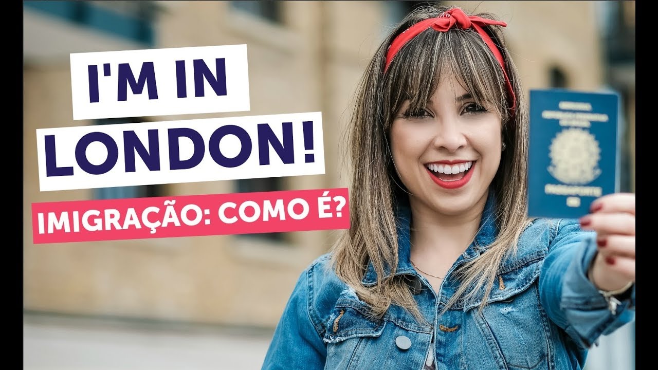 ESTOU EM LONDRES! | IMIGRAÇÃO, AVIÃO E CHEGADA 🇬🇧