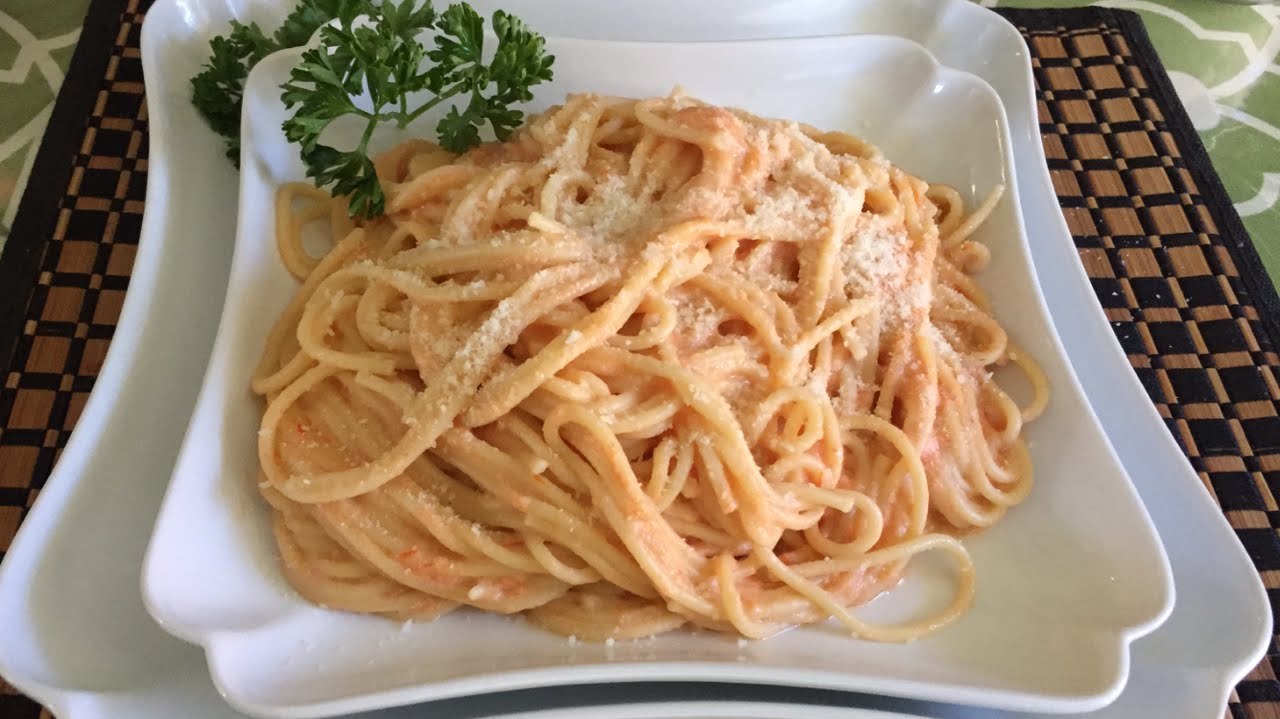 ESPAGUETI ALA MEXICANA  CON CREMA, DELICIOSA RECETA!