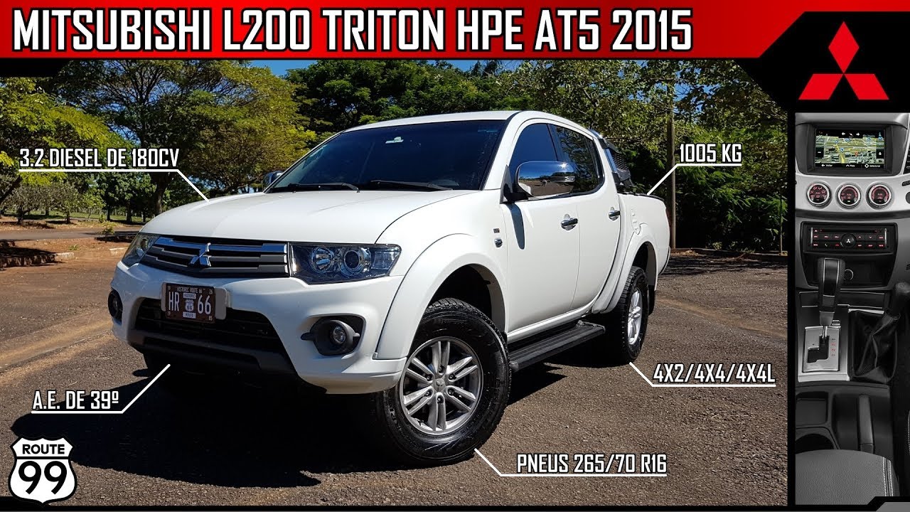 UMA PICAPE DIESEL POR MENOS DE R$100.000, ESSA É A L200 TRITON HPE 2015