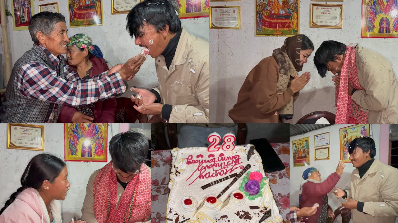 28 barsha ma first birthday manaunu vako ramailo vayo thank you bhim dai party 🎉 ko lagi 😊🥰