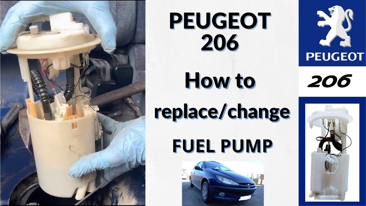 2001 Peugeot 206 Замена топливного насоса. Как поменять бензонасос Пежо 206