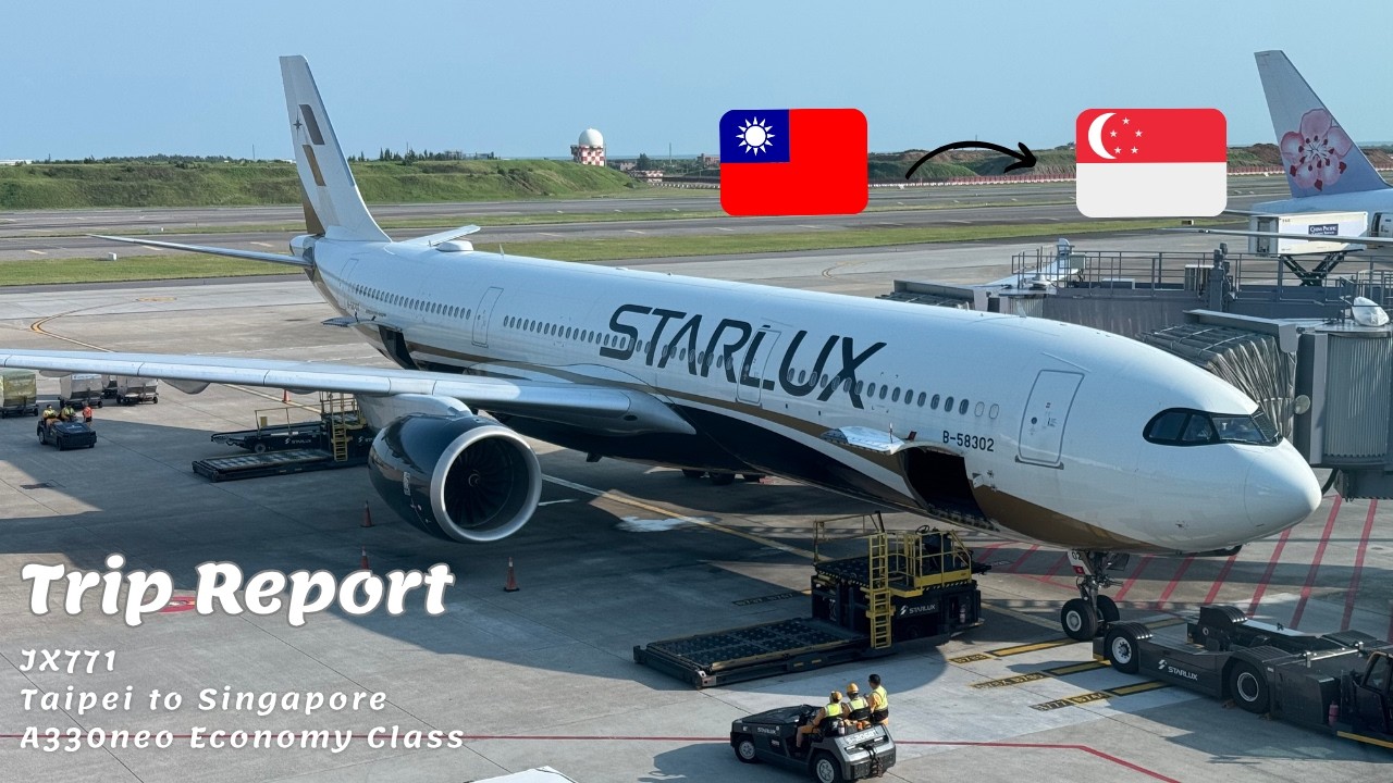Starlux Airlines Economy Class Review - Airbus A330-900 - Taipei to Singapore (JX771)