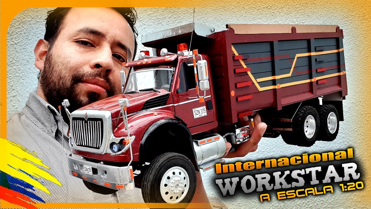 Camión volqueta  Internacional WORKSTAR  a Escala 1:20 RC