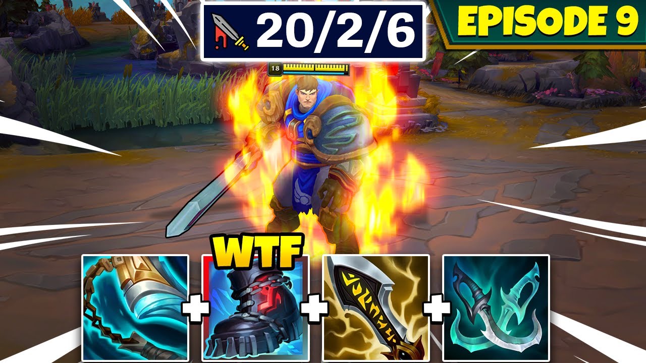 GAREN IS THE SECRET WEAPON OF MID LANE! (NO BRAIN REQUIRED) - EPISODE 9