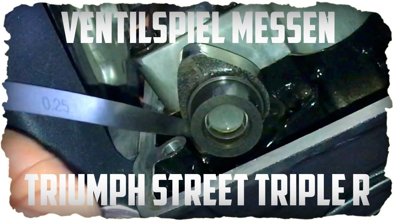 Ventilspiel kontrollieren I Ventile Messen I Triumph Street Triple R 2009