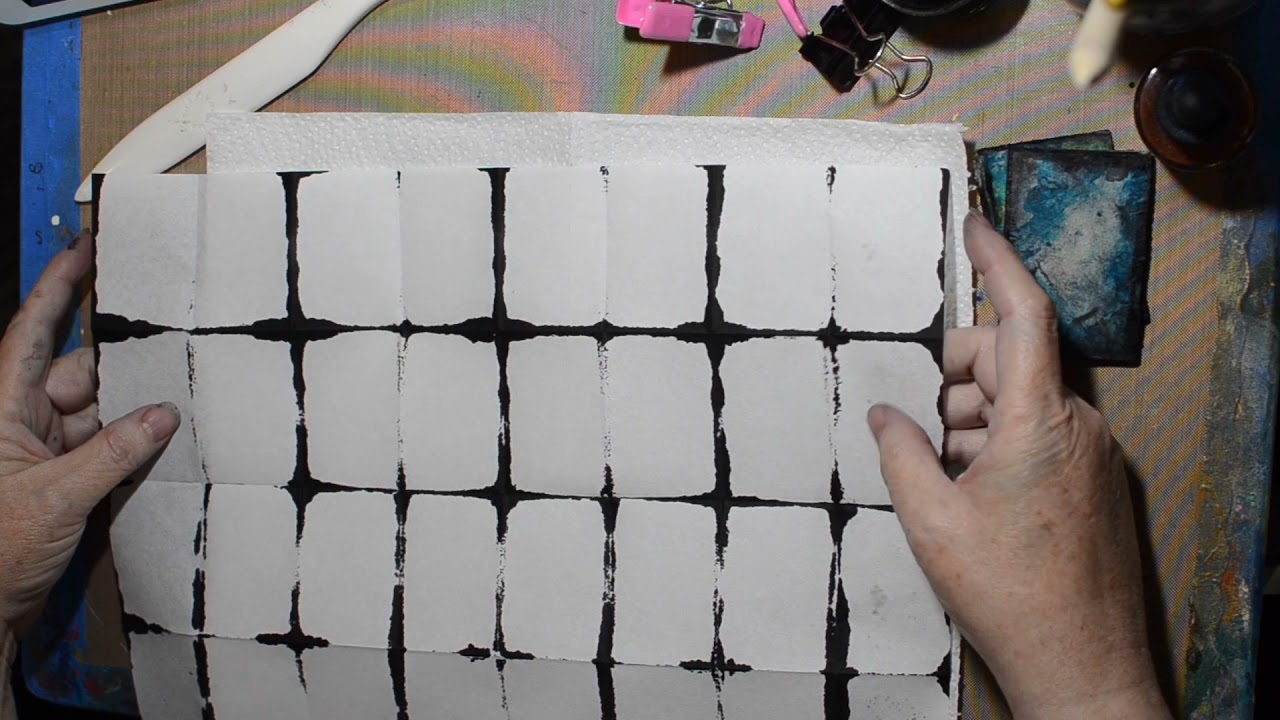 Shibori Paper Dying