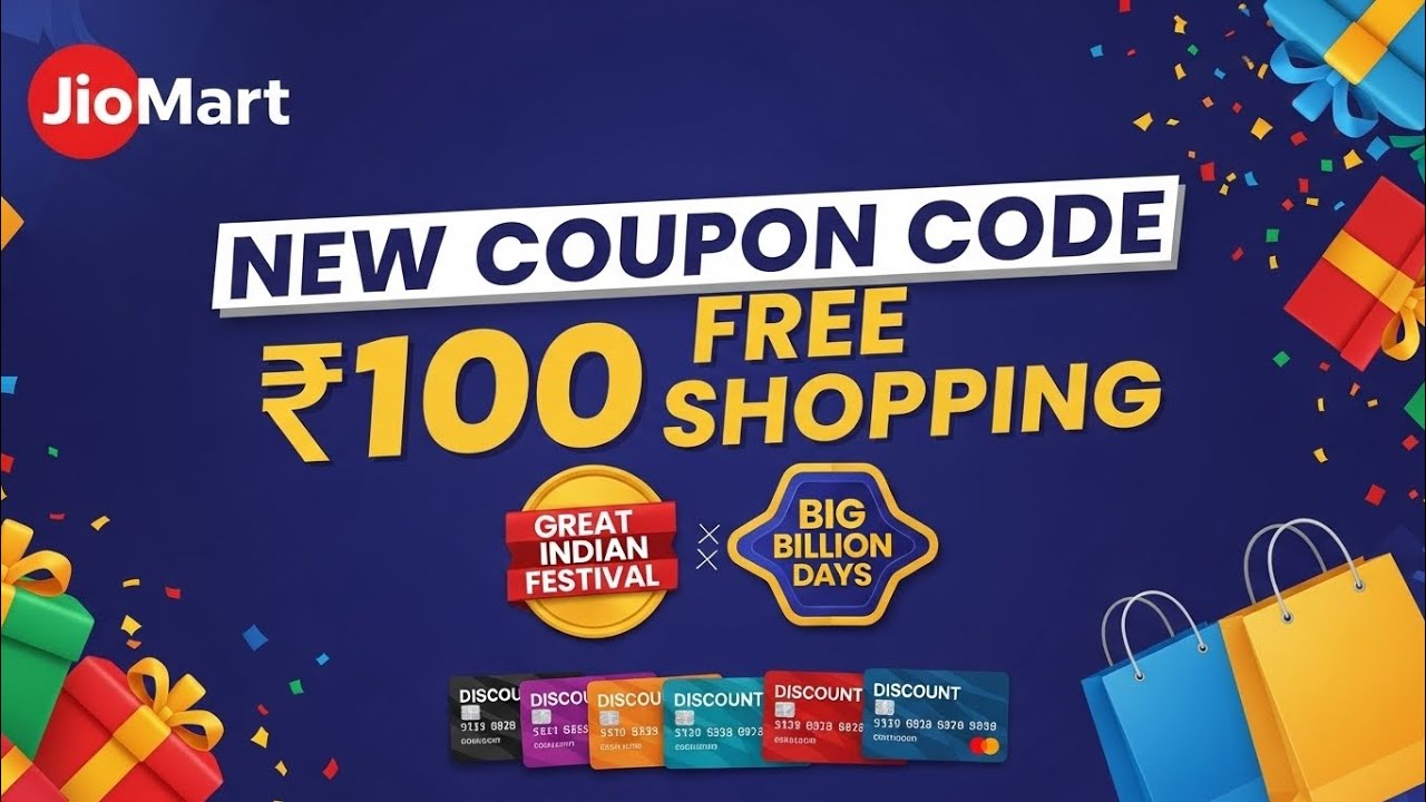 Jiomart ₹100 FREE Shopping Loot 💥| New Coupon Code 2025| Spin & Win iPhone Trick| Credit Card Offers