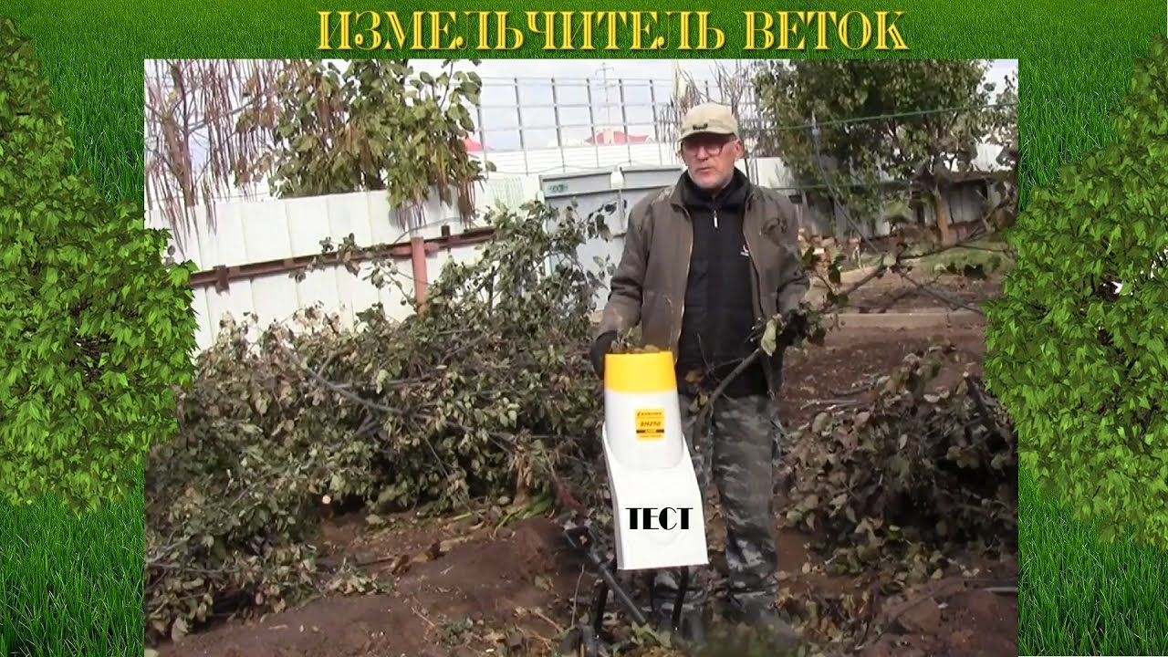 Обзор измельчителя веток  SH250