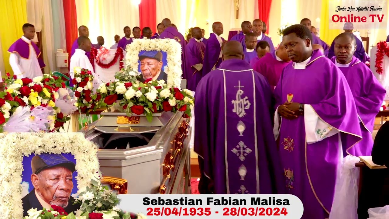 MAPADRE WAKITOA HESHIMA ZA MWISHO KWENYE MSIBA WA BABA YAKE PADRE PAUL MALISA