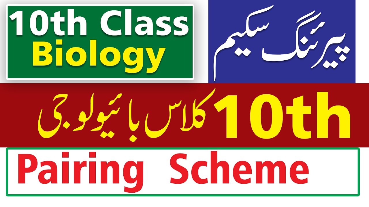 10th Class Biology Pairing Scheme 2022 -10th Biology Paper Scheme 2022 -Matric Biology Paper Pattern
