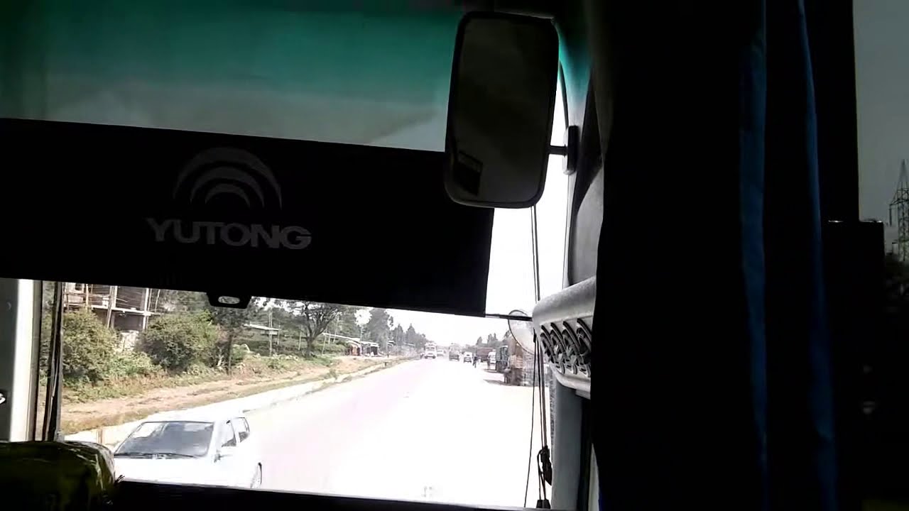 Oromia, Ethiopia: driving through the city of Mojo