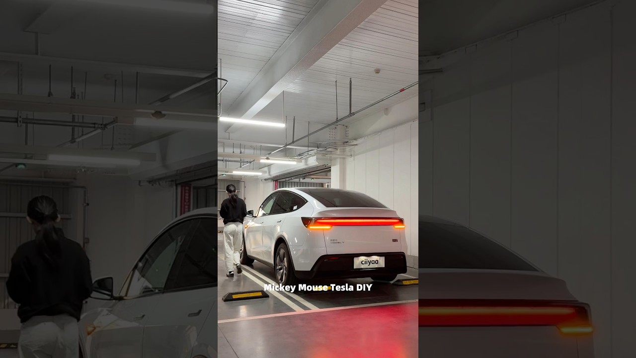 Mickey Mouse Tesla DIY #tesla #teslamodel3 #teslacar #teslamotors #teslamodely