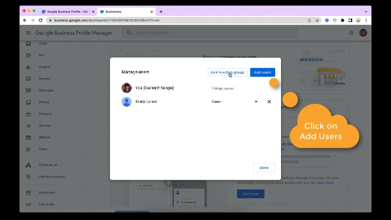 How to add & remove owners & managers for your Business Profile
