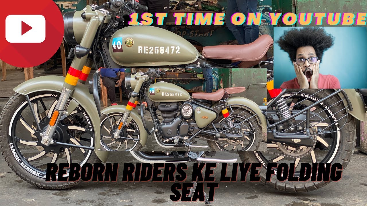 REBORN FOLDING SEAT | INSTALLATION #classicnextgen #classic350reborn #bulletaccessories