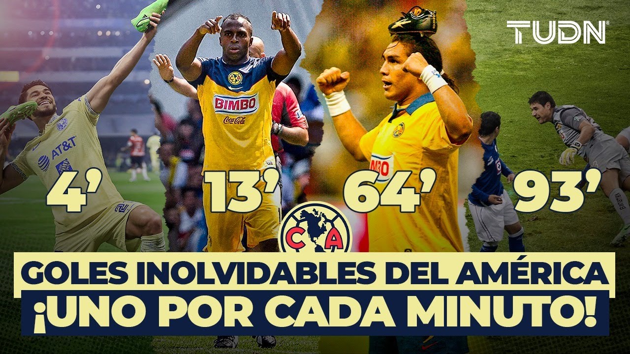 ¡TIC-TAC! ⏱️ Goles ESPECTACULARES por cada minuto del América 🦅 I TUDN