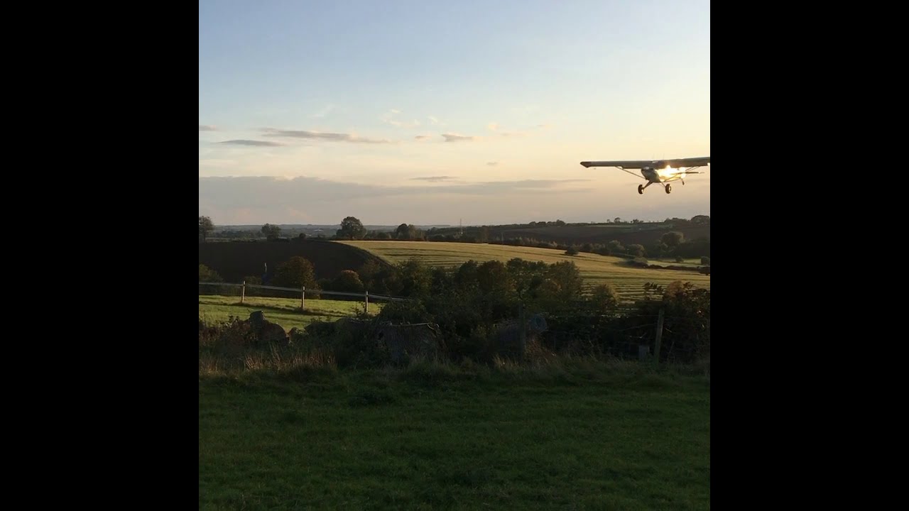 Returning home in the Aviat Husky STOL bush plane