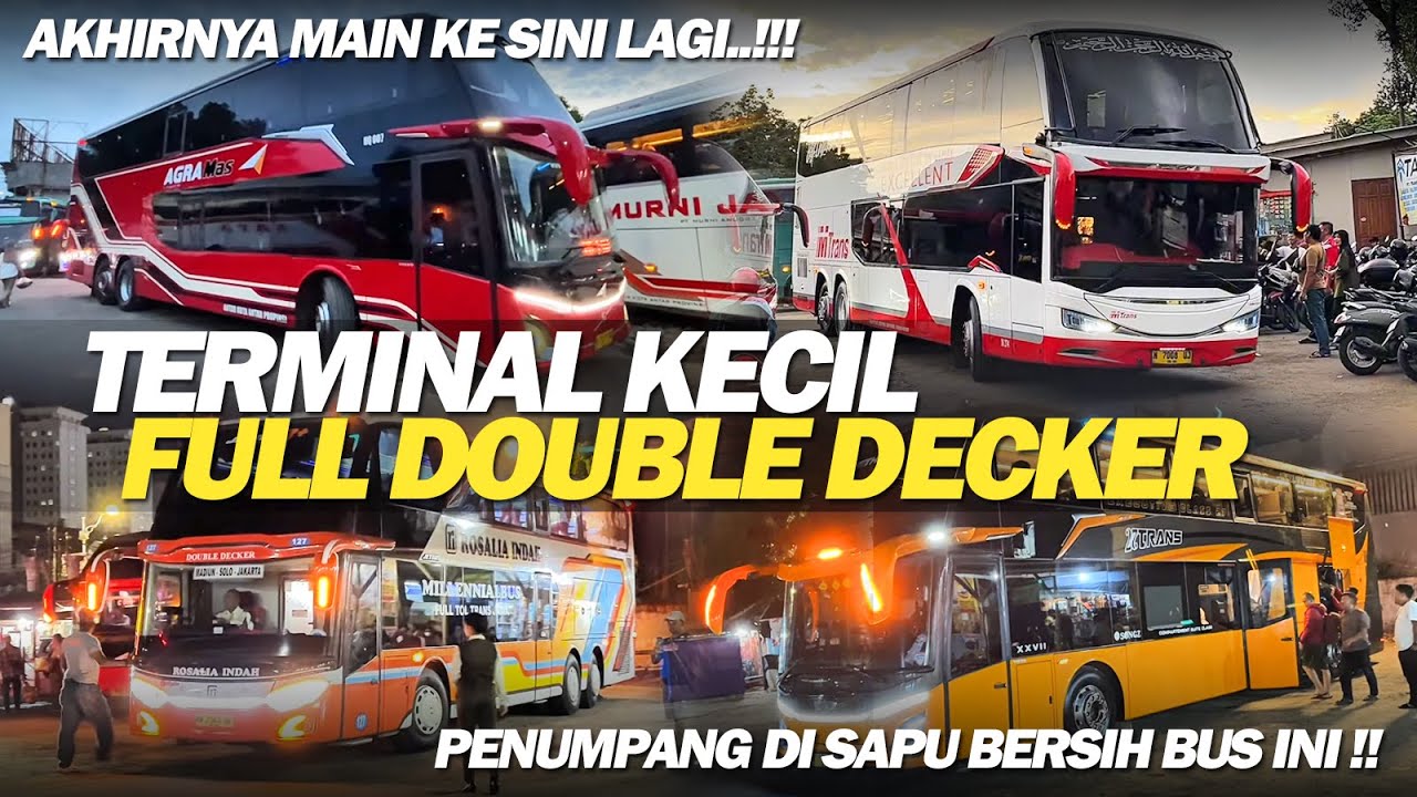 FULL BUS TRONTON TRANS JAWA DARI SORE HINGGA MALAM‼️JAM SIBUKNYA TERMINAL PONDOK PINANG