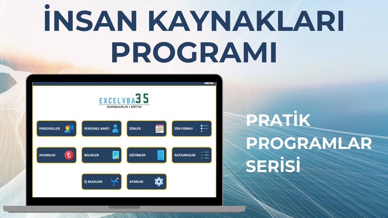 İnsan Kaynakları Y&ouml;netim Programı | Personel Y&ouml;netim Sistemi | Excel Tabanlı