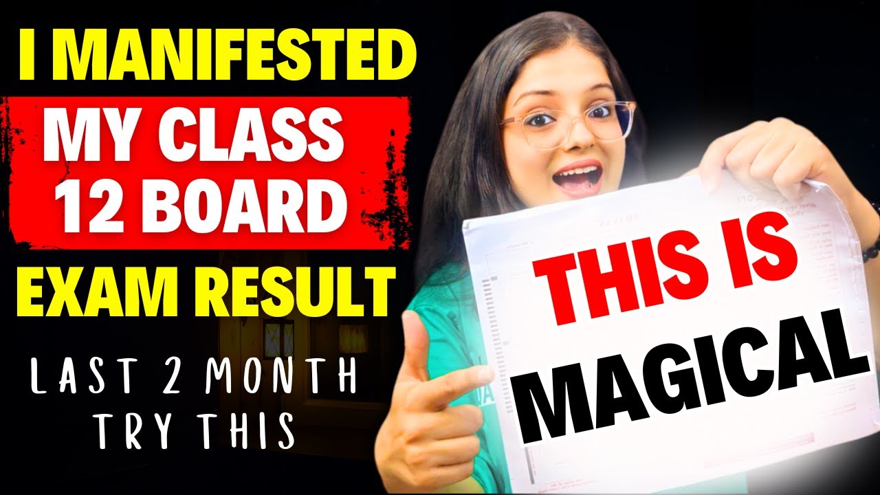 How I manifested my EXACT Class 12 Board Exam Result🤯| Unbelievable 💯