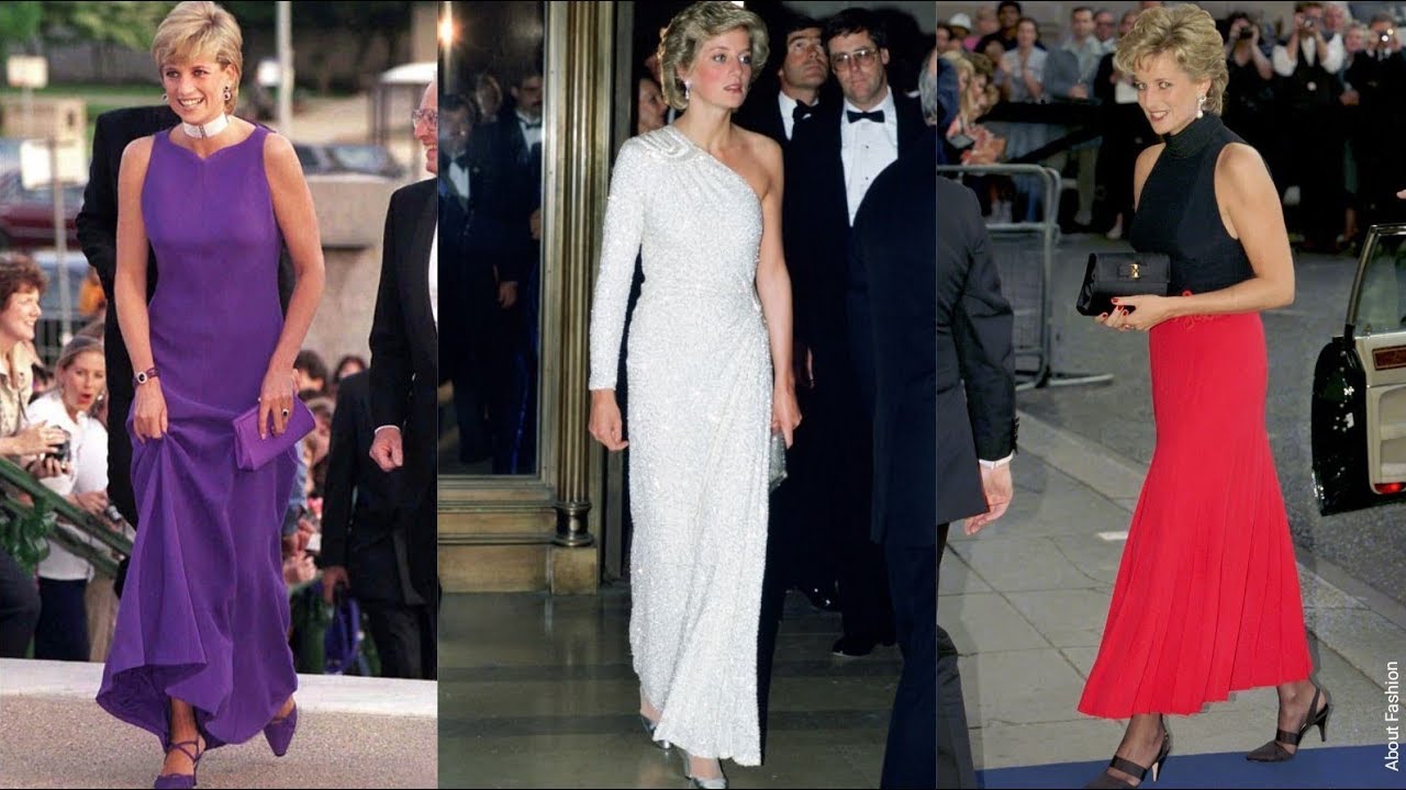Los vestidos inolvidables de fiesta de la Princesa Diana LadyDi que la convirtieron en icono de moda