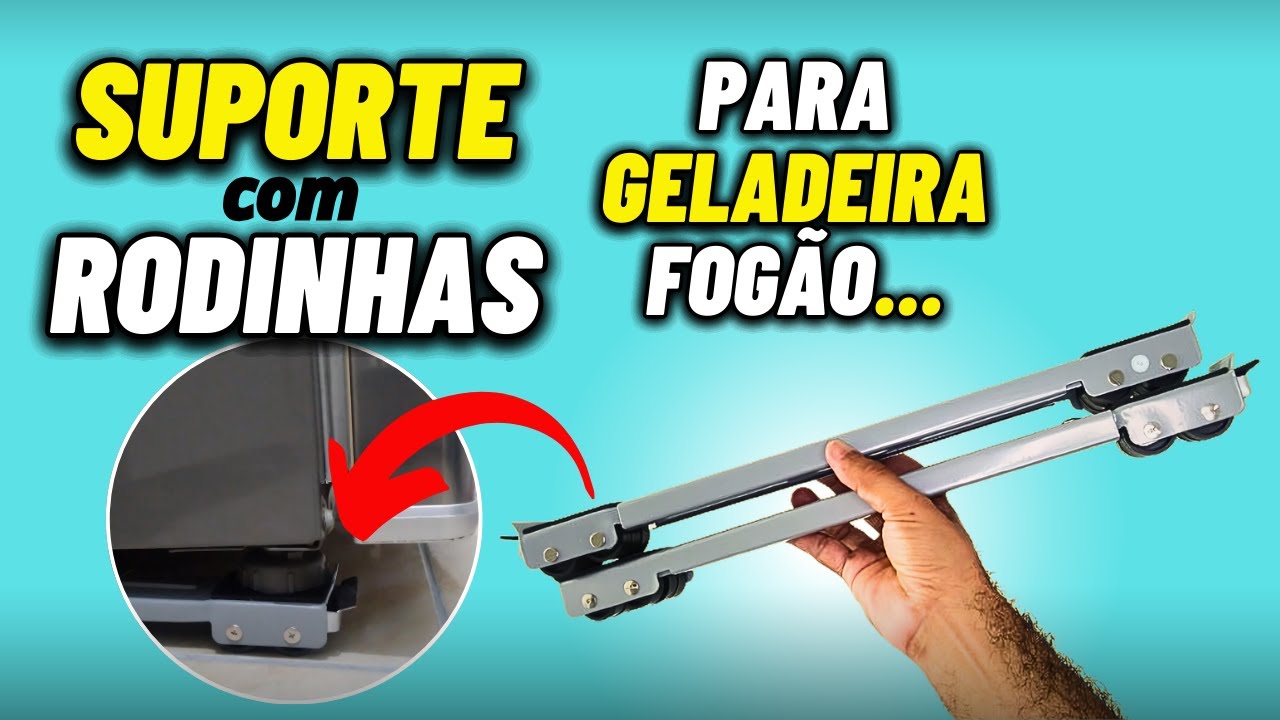 💥TESTEI! SUPORTE MÓVEL com RODINHAS para GELADEIRA,FOGÃO,FREEZER,CERVEJEIRA, SUPORTA ATÉ 200 kg😱