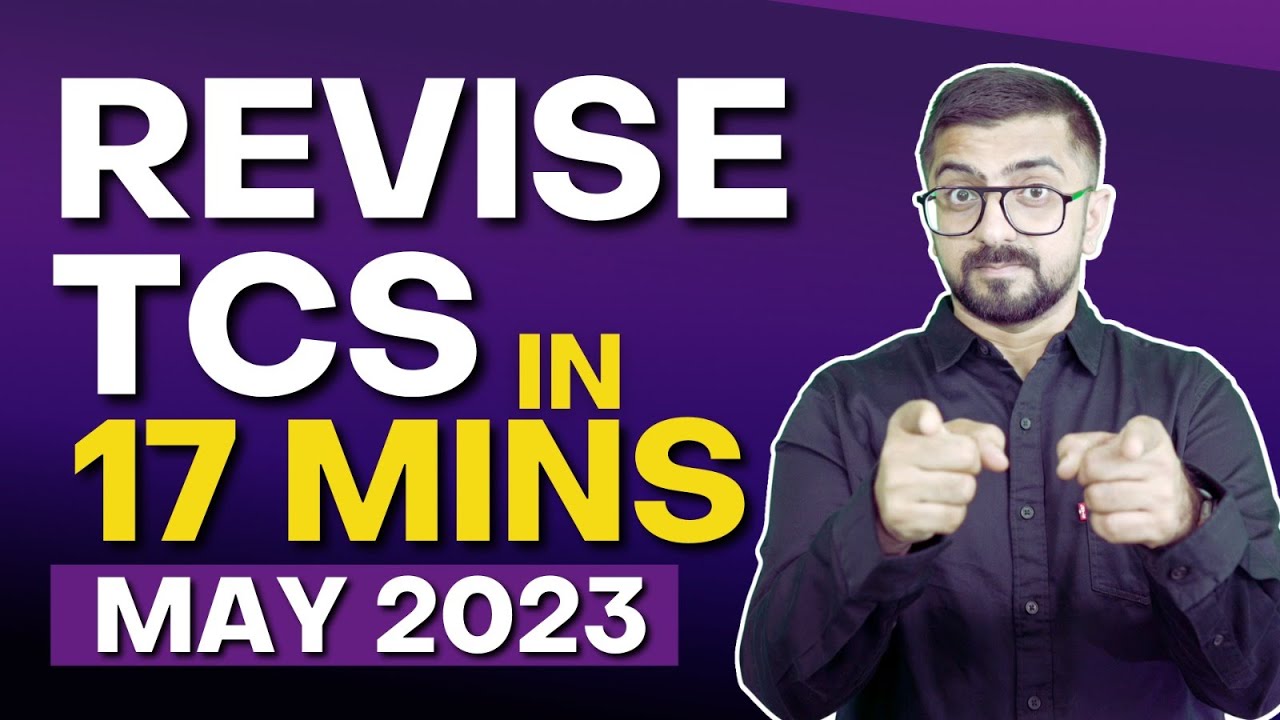 TCS Revision | CA Inter May 2023 Exams | AMENDMENTS Covered | Neeraj Arora