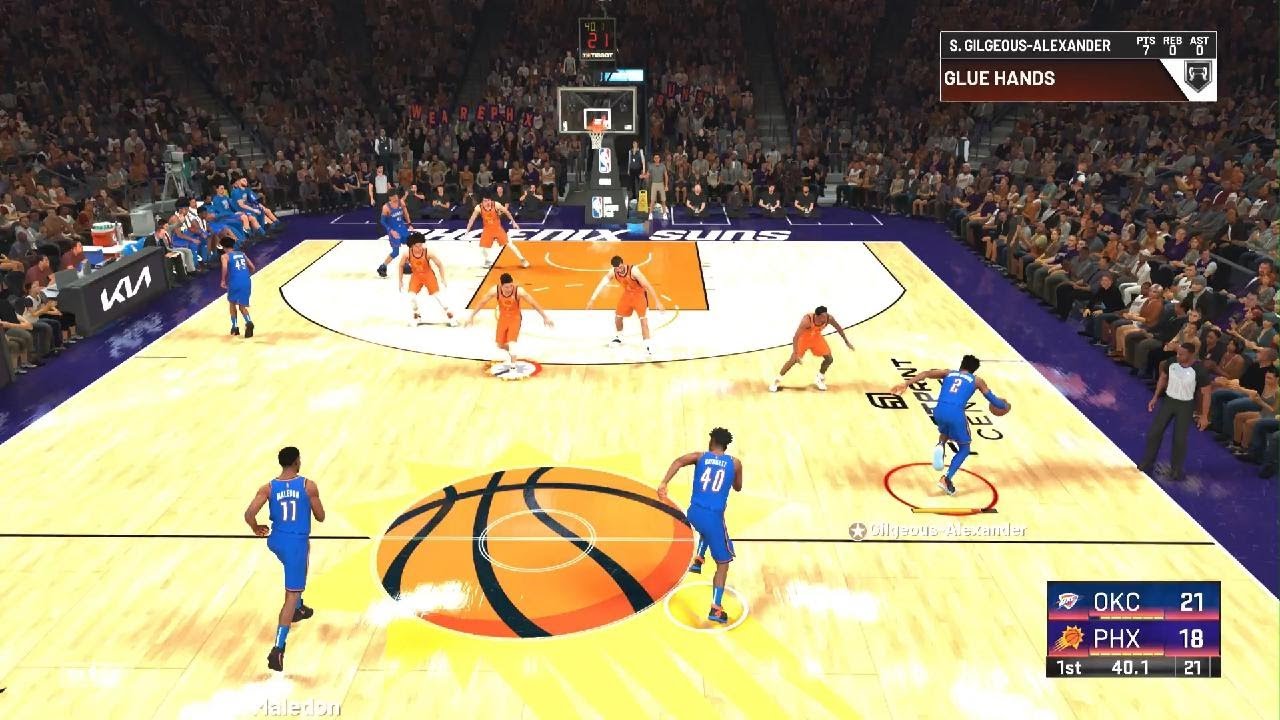 NBA 2K22 Oklahoma City Thunder vs Pheonix Suns 2021-22 season