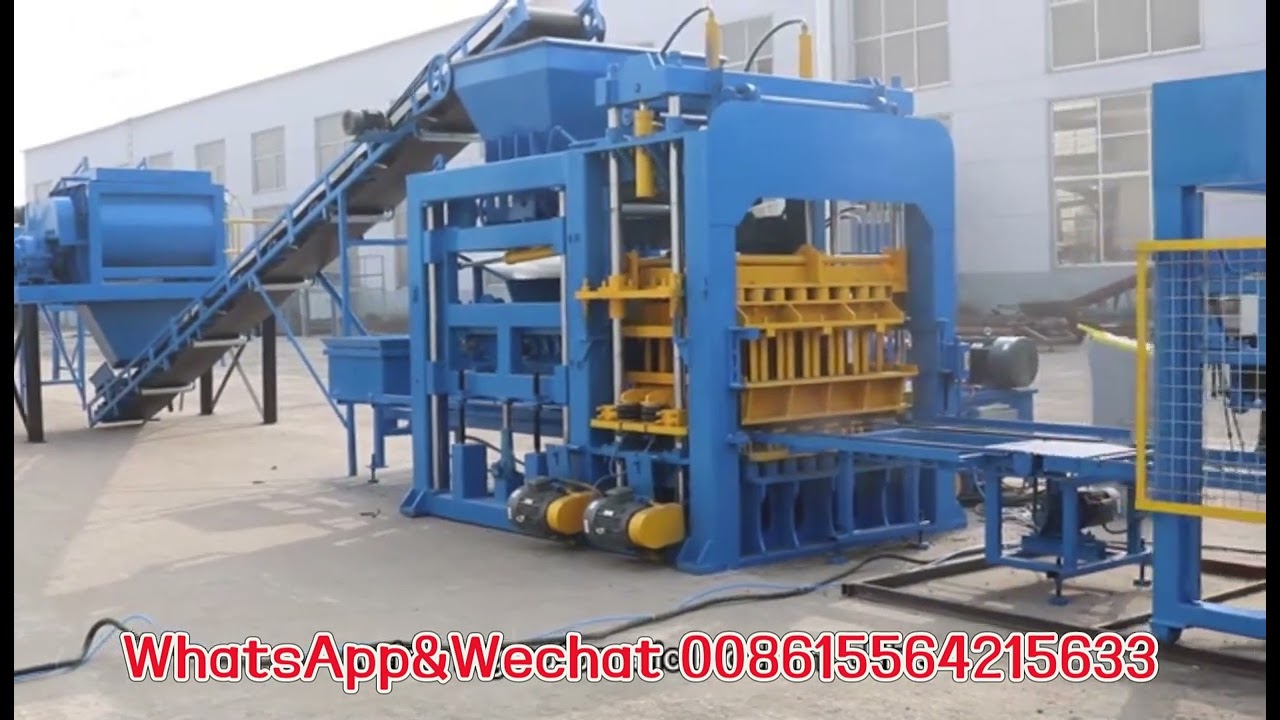 QT12-15 Automatic Production Line Concrete Hollow Block Making Machine Cement Brick Making Machine