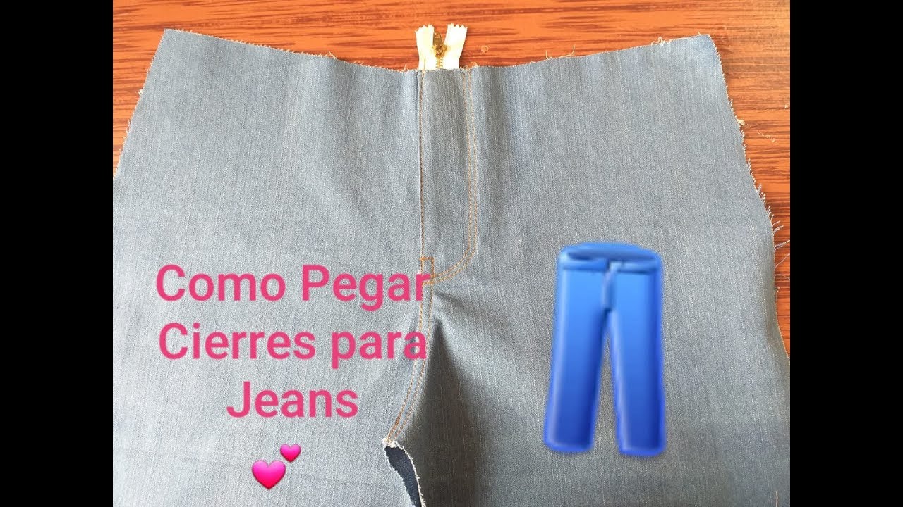 ✂️Como Pegar un Cierre de Jeans o Vaqueros Paso a Paso 👖