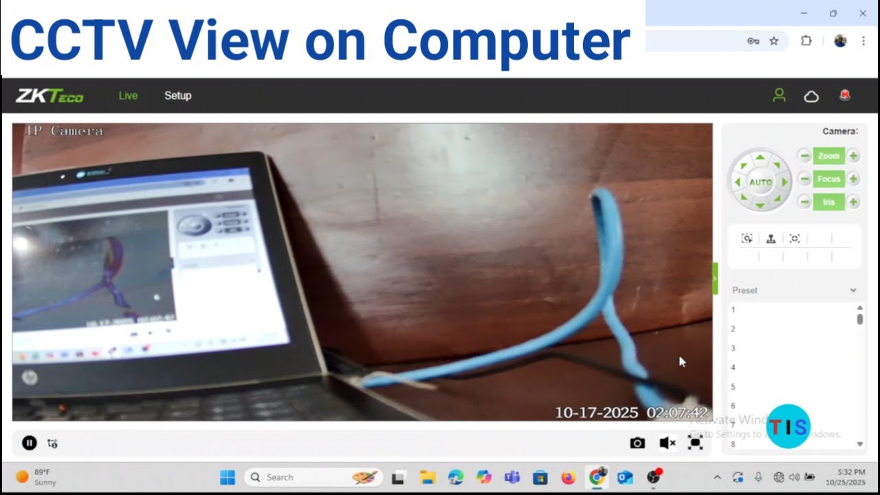 How to connect cctv camera to computer through web interface : no software needed, no nvr required